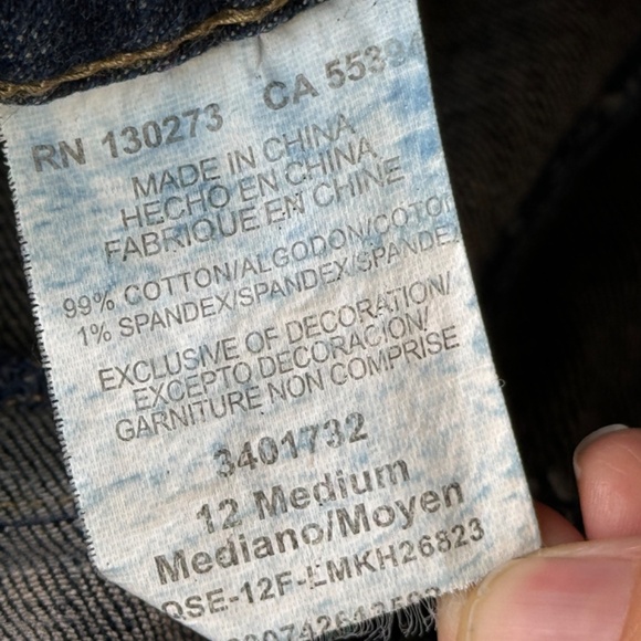 Lee | Slender Secrets Lower On The Waist Pocket Embroidery Boho Y2K Jeans - Picture 10 of 11